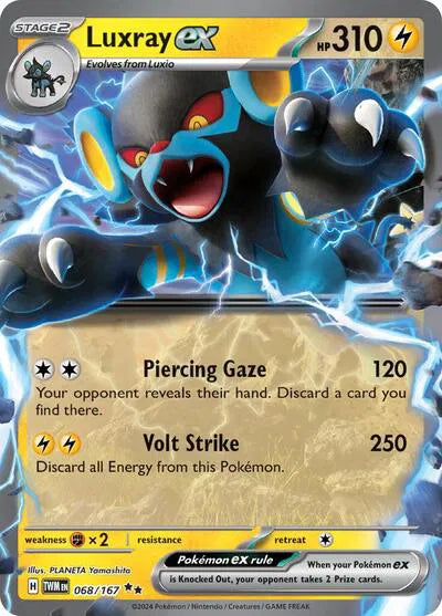 Carta Pokémon Luxray ex 068/167 Twilight Masquerade