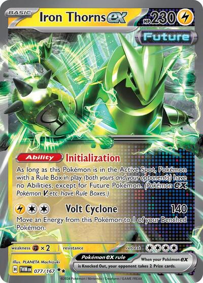 Carta Pokémon Iron Thorns ex 077/167 Twilight Masquerade