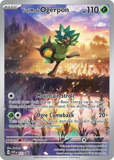 Carta Pokémon Teal Mask Ogerpon 123 Scarlet & Violet Promo