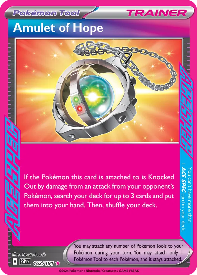 Carta Pokémon Amulet of Hope 162/191 Surging Sparks