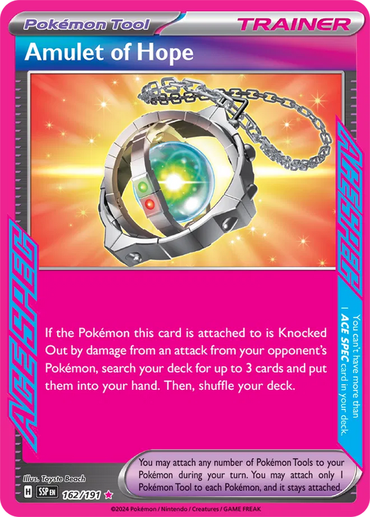 Carta Pokémon Amulet of Hope 162/191 Surging Sparks