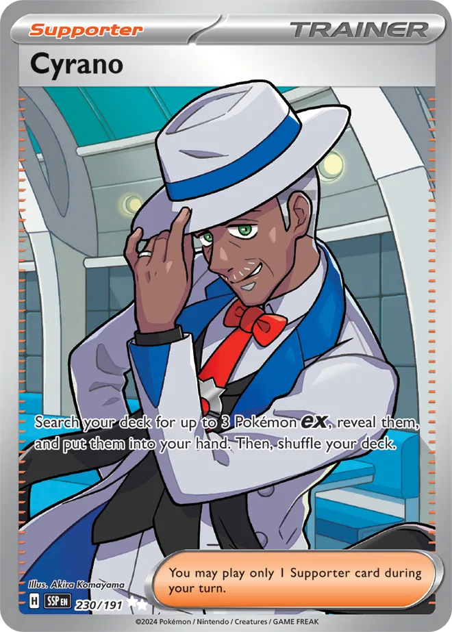 Carta Pokémon Cyrano 230/191 Surging Sparks