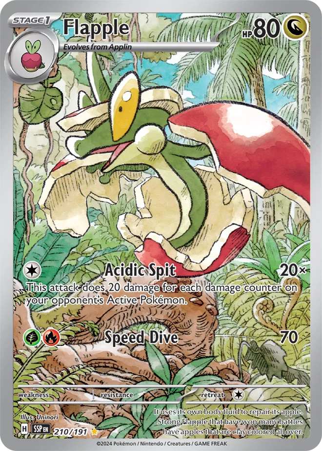 Carta Pokémon Flapple 210/191 Surging Sparks