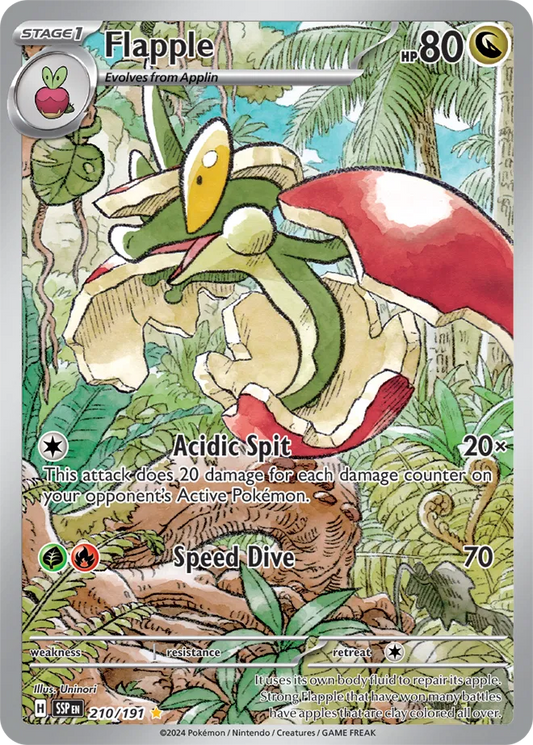 Carta Pokémon Flapple 210/191 Surging Sparks
