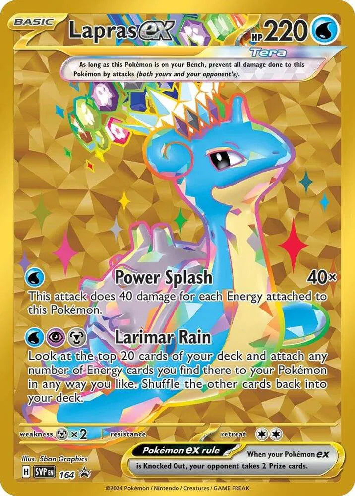 Carta Pokémon Lapras ex 164 Scarlet & Violet Promo