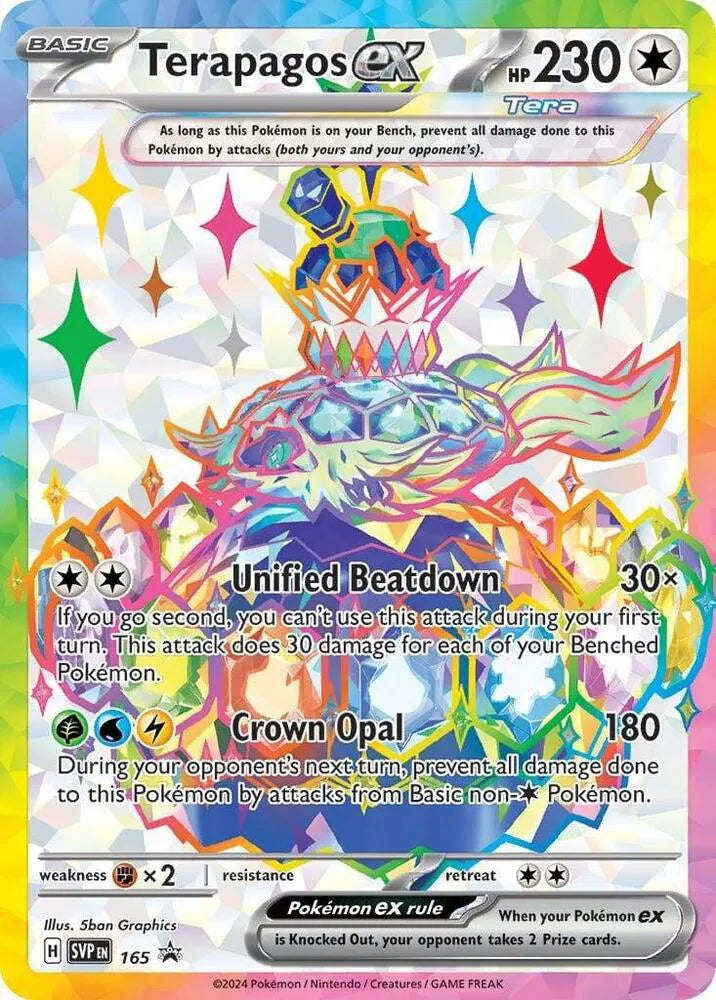 Carta Pokémon Terapagos ex 165 Scarlet & Violet Promo