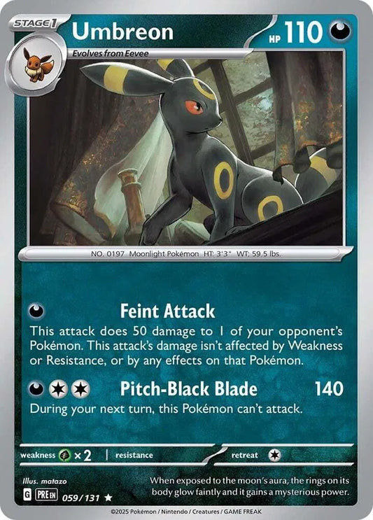 Carta Pokémon Umbreon 059/131 Prismatic Evolutions