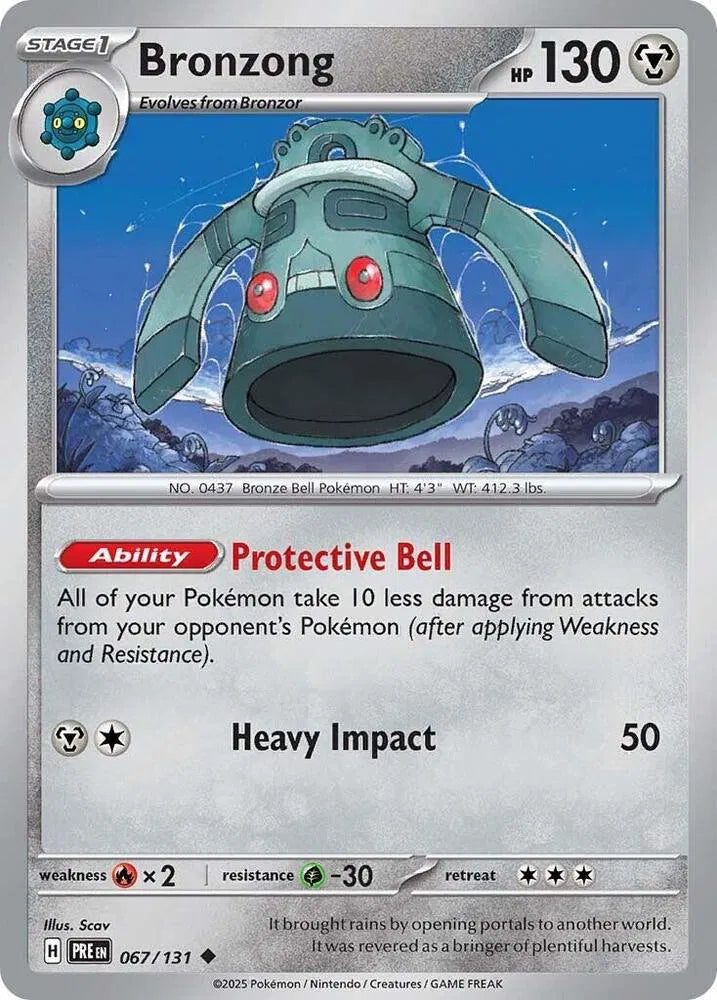 Carta Pokémon Bronzong 067/131 Prismatic Evolutions
