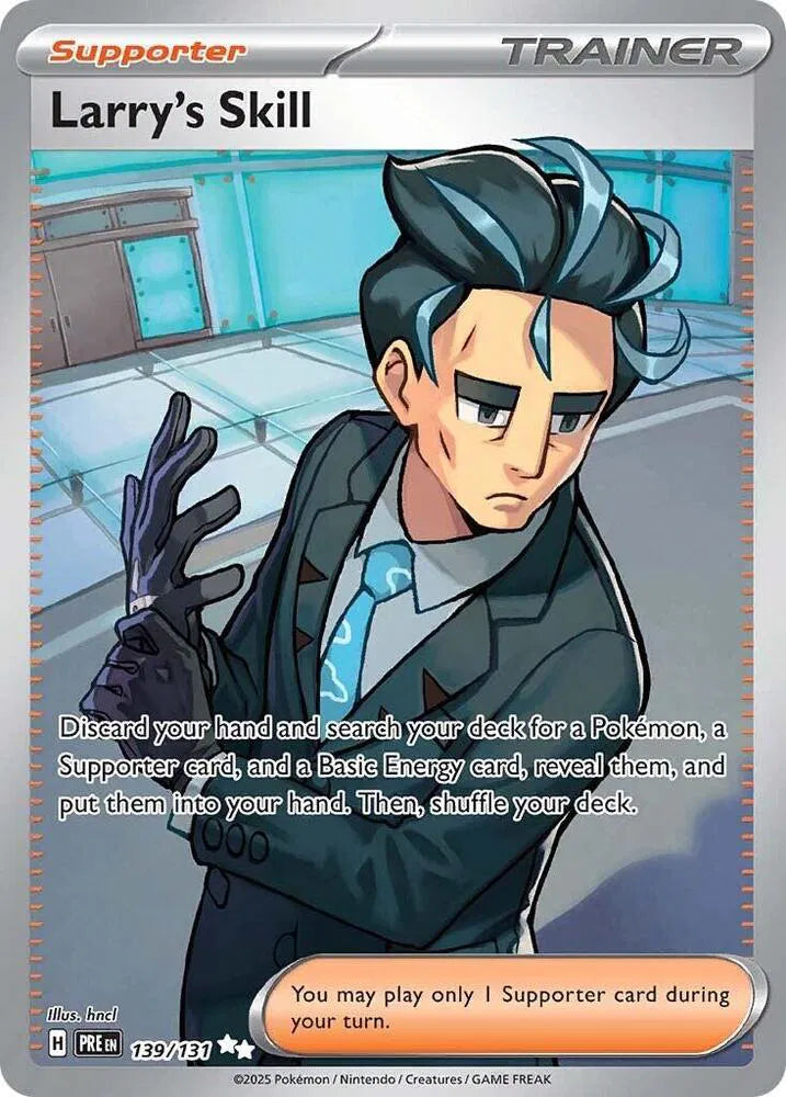 Carta Pokémon Larry's Skill 139/131 Prismatic Evolutions