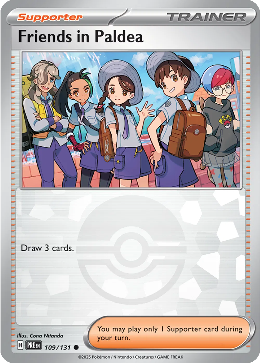 Carta Pokémon Friends in Paldea (Poke Ball Pattern) 109/131 Prismatic Evolutions