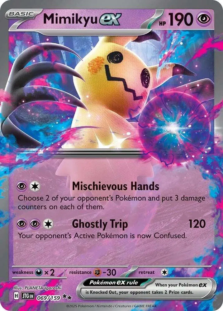 Carta Pokémon Mimikyu ex 069/159 Journey Together