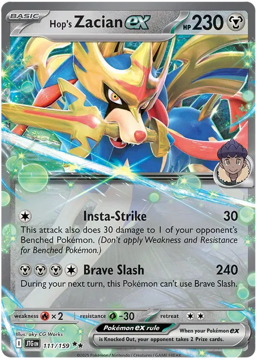 Carta Pokémon Hop's Zacian ex 111/159 Journey Together