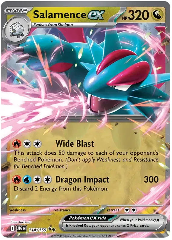 Carta Pokémon Salamence ex 114/159 Journey Together