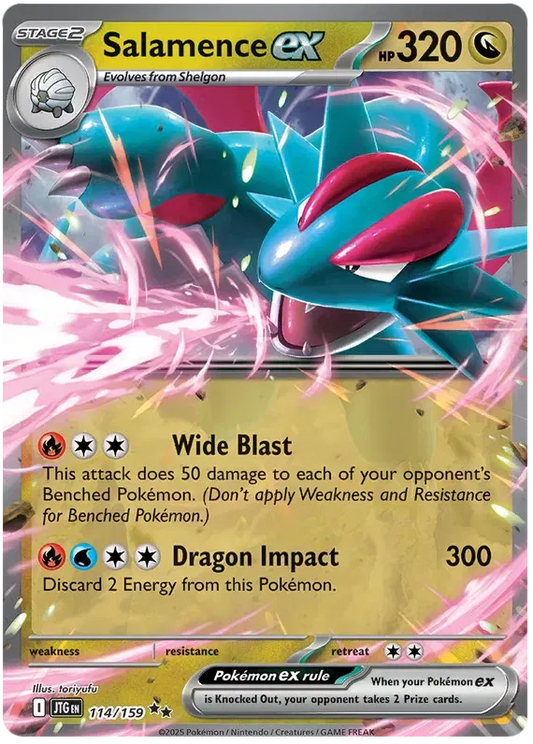 Carta Pokémon Salamence ex 114/159 Journey Together