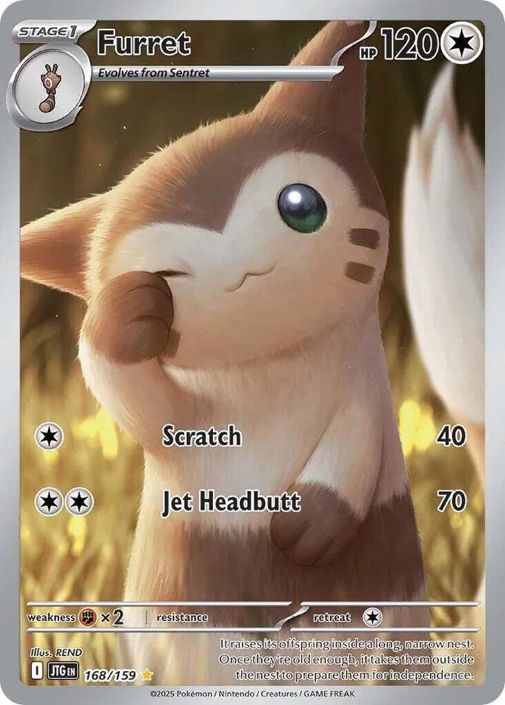 Carta Pokémon Furret 168/159 Journey Together