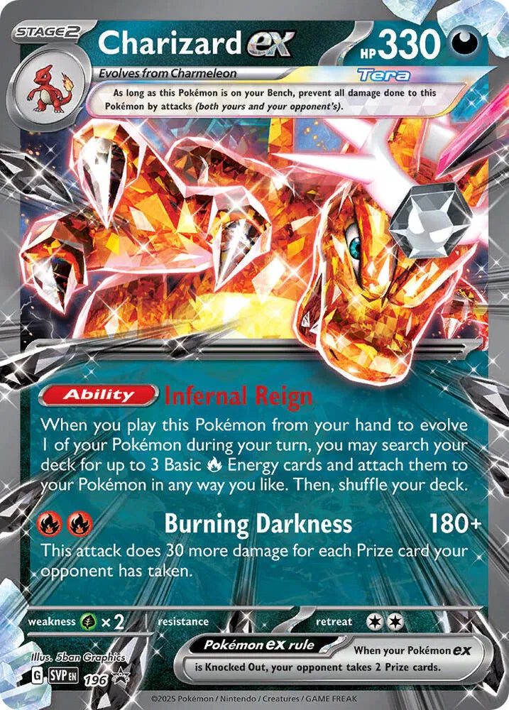 Carta Pokémon Charizard ex 196 Scarlet & Violet Promo