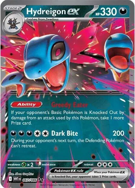 Carta Pokémon Hydreigon ex 067/086 White Flare