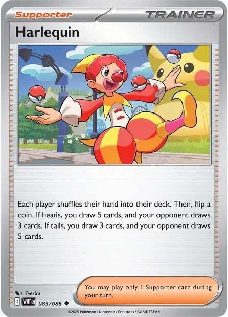 Carta Pokémon Harlequin 083/086 White Flare