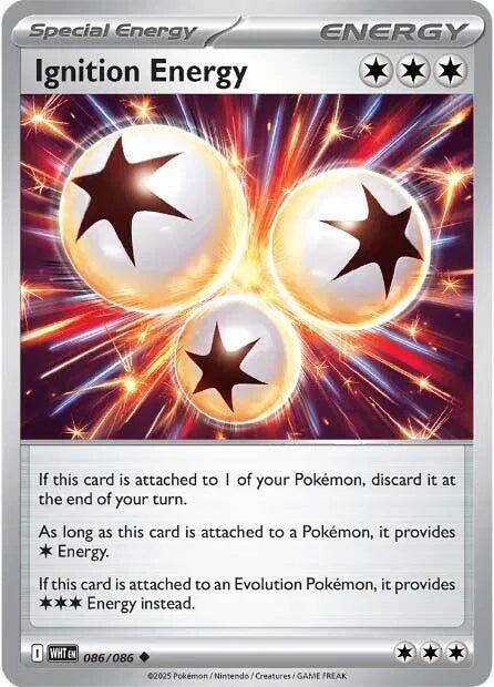 Carta Pokémon Ignition Energy 086/086 White Flare