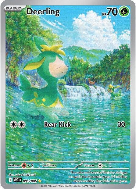 Carta Pokémon Deerling 091/086 White Flare