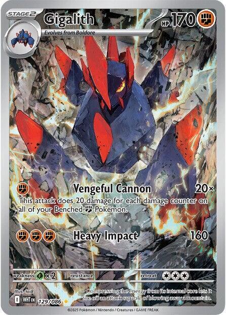 Carta Pokémon Gigalith 129/086 White Flare
