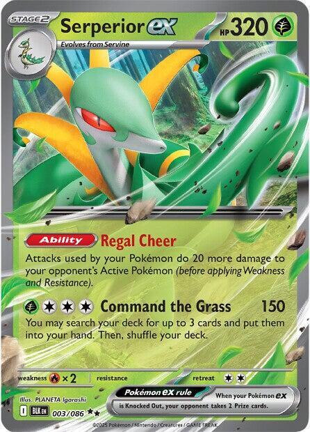 Carta Pokémon Serperior ex 003/086 Black Bolt