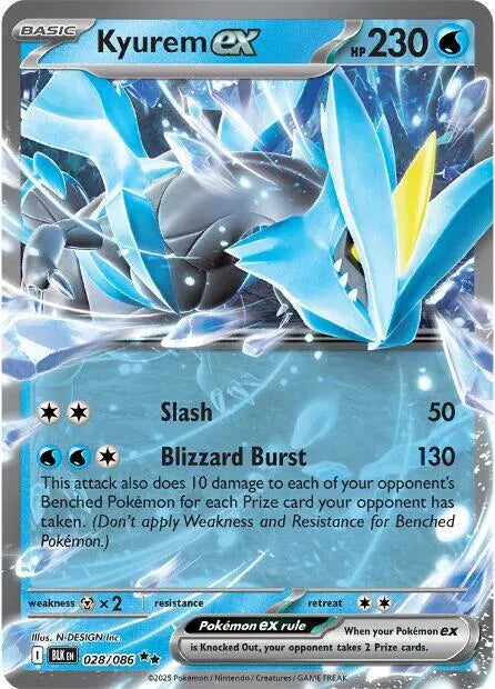 Carta Pokémon Kyurem ex 028/086 Black Bolt