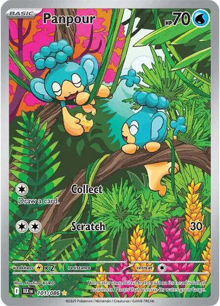 Carta Pokémon Panpour 101/086 Black Bolt