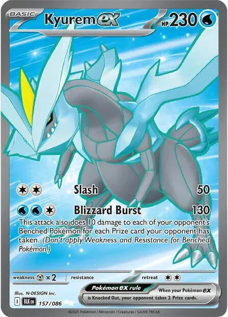 Carta Pokémon Kyurem ex 157/086 Black Bolt