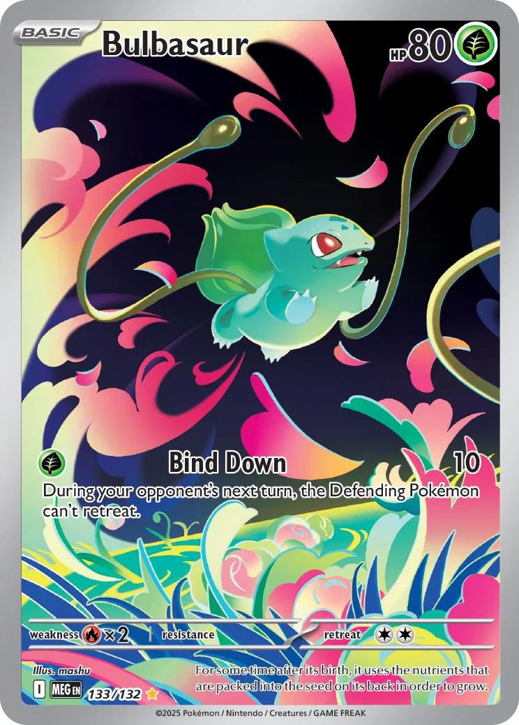 Carta Pokémon Bulbasaur 133/132 Mega Evolution