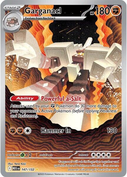 Carta Pokémon Garganacl 147/132 Mega Evolution