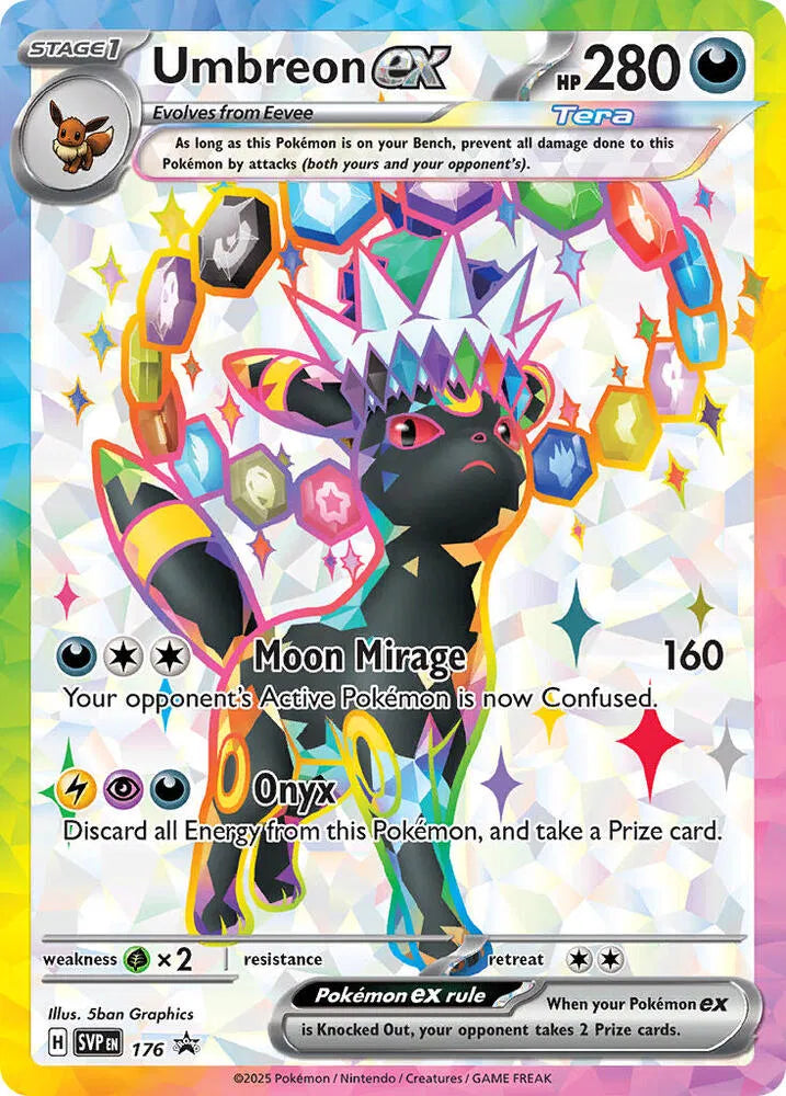 Carta Pokémon Umbreon ex - 176 SVP 176 Scarlet & Violet Promo