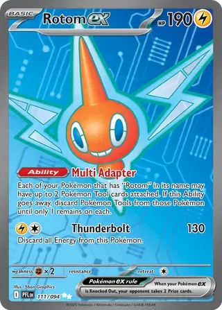 Carta Pokémon Rotom ex 111/094 Phantasmal Flames