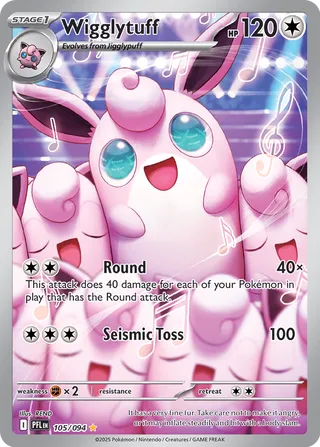 Carta Pokémon Wigglytuff 105/094 Phantasmal Flames