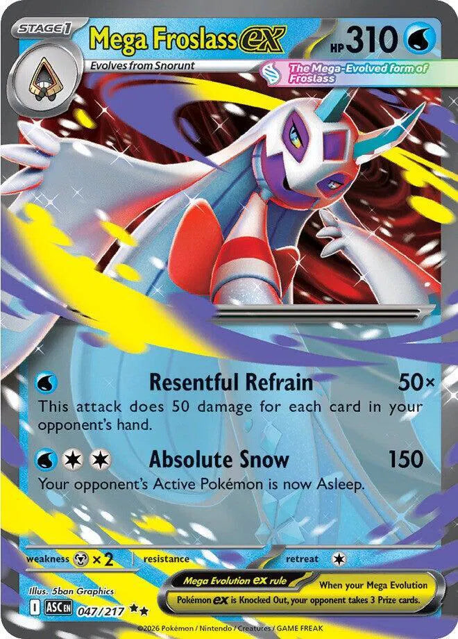 Carta Pokémon Mega Froslass ex 047/217 Ascended Heroes