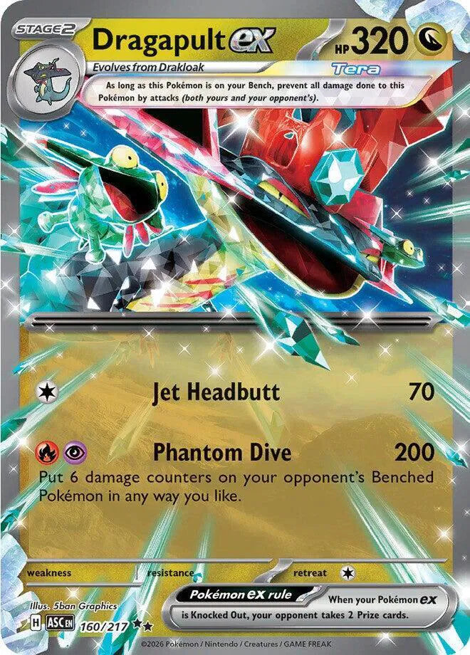 Carta Pokémon Dragapult ex 160/217 Ascended Heroes