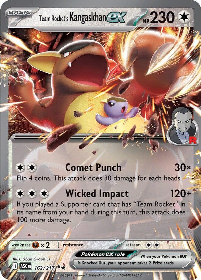 Carta Pokémon Team Rocket's Kangaskhan ex 162/217 Ascended Heroes