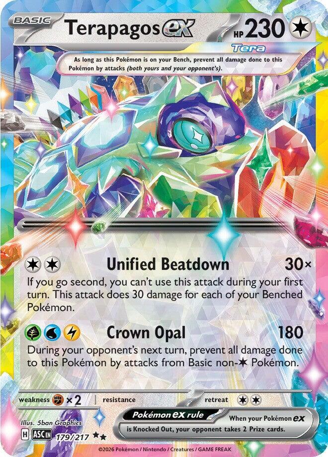 Carta Pokémon Terapagos ex 179/217 Ascended Heroes