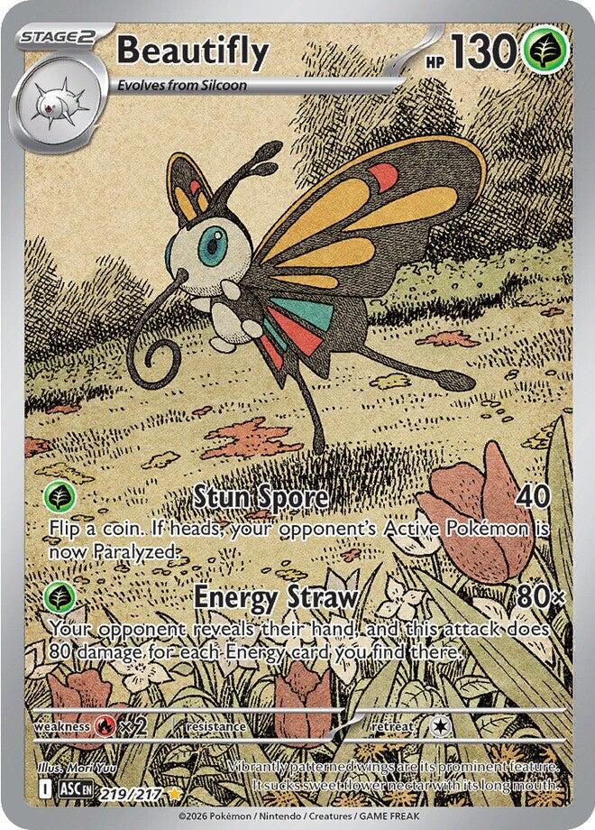Carta Pokémon Beautifly 219/217 Ascended Heroes