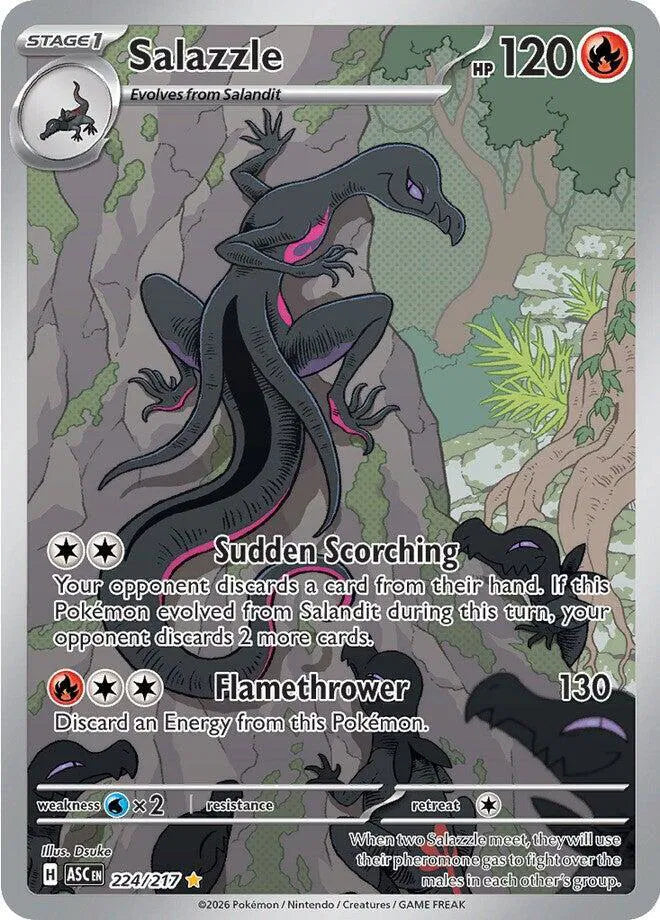 Carta Pokémon Salazzle 224/217 Ascended Heroes