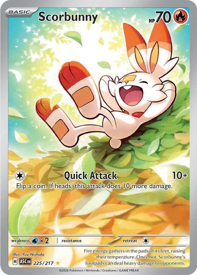 Carta Pokémon Scorbunny 225/217 Ascended Heroes