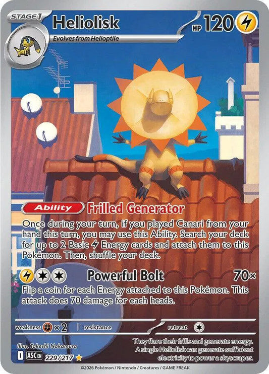 Carta Pokémon Heliolisk 229/217 Ascended Heroes