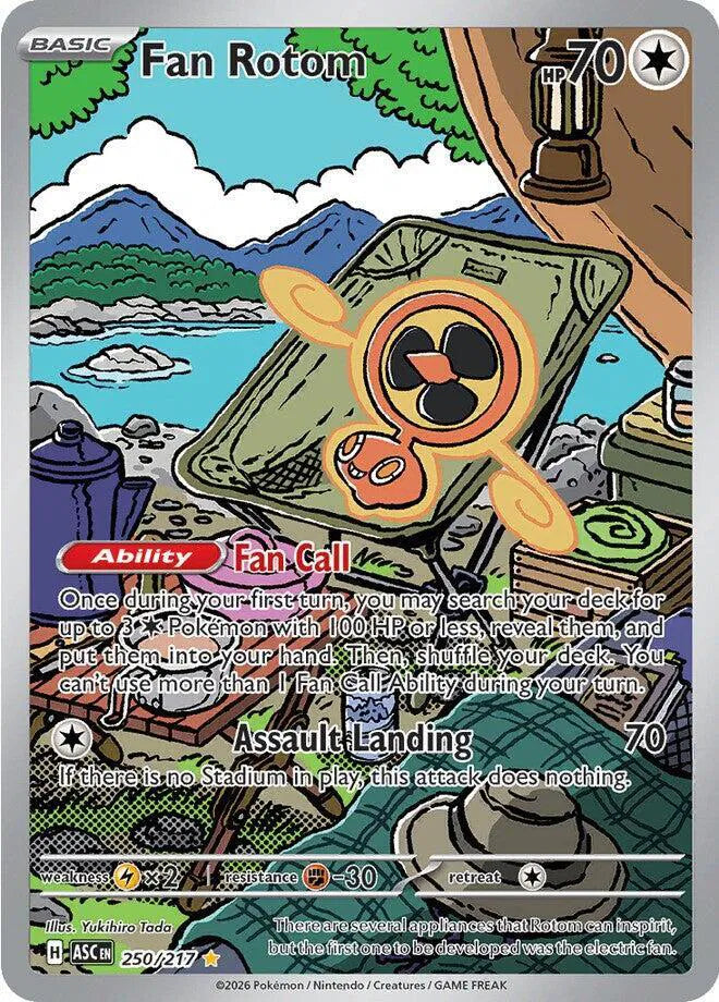 Carta Pokémon Fan Rotom 250/217 Ascended Heroes