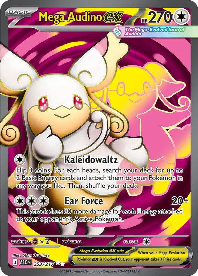 Carta Pokémon Mega Audino ex 253/217 Ascended Heroes