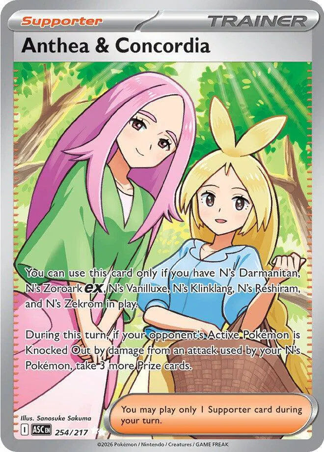 Carta Pokémon Anthea & Concordia 254/217 Ascended Heroes