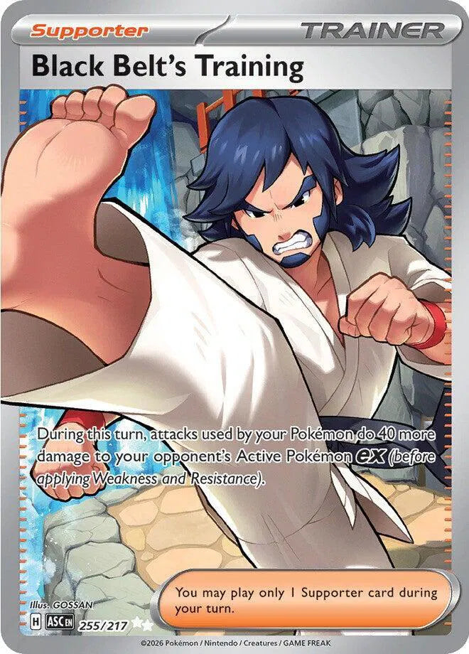 Carta Pokémon Black Belt's Training 255/217 Ascended Heroes