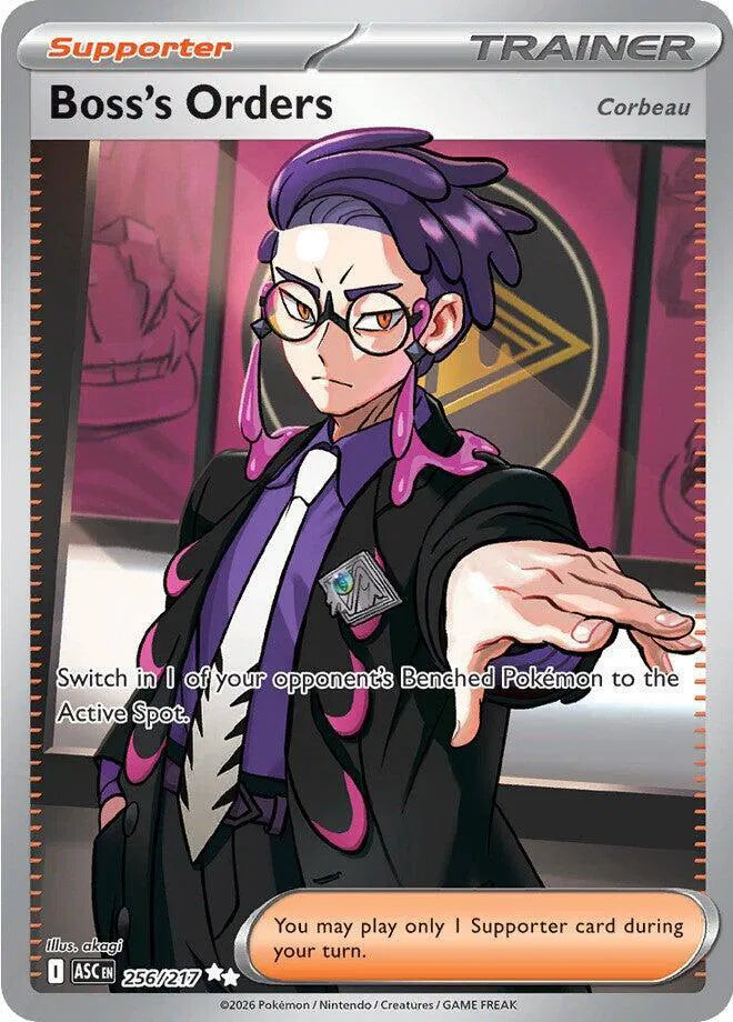 Carta Pokémon Boss's Orders [Corbeau] 256/217 Ascended Heroes