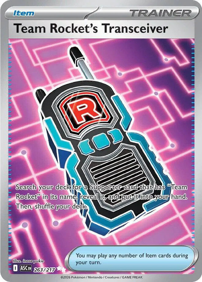 Carta Pokémon Team Rocket's Transceiver 263/217 Ascended Heroes
