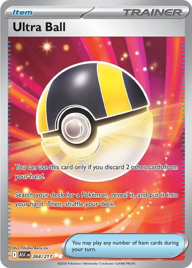 Carta Pokémon Ultra Ball 264/217 Ascended Heroes