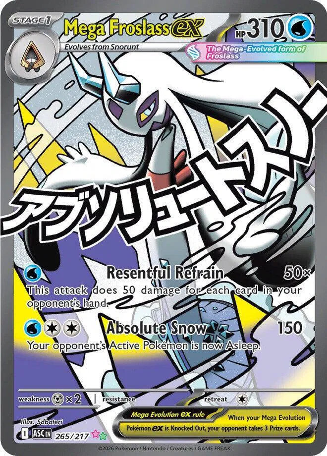 Carta Pokémon Mega Froslass ex 265/217 Ascended Heroes